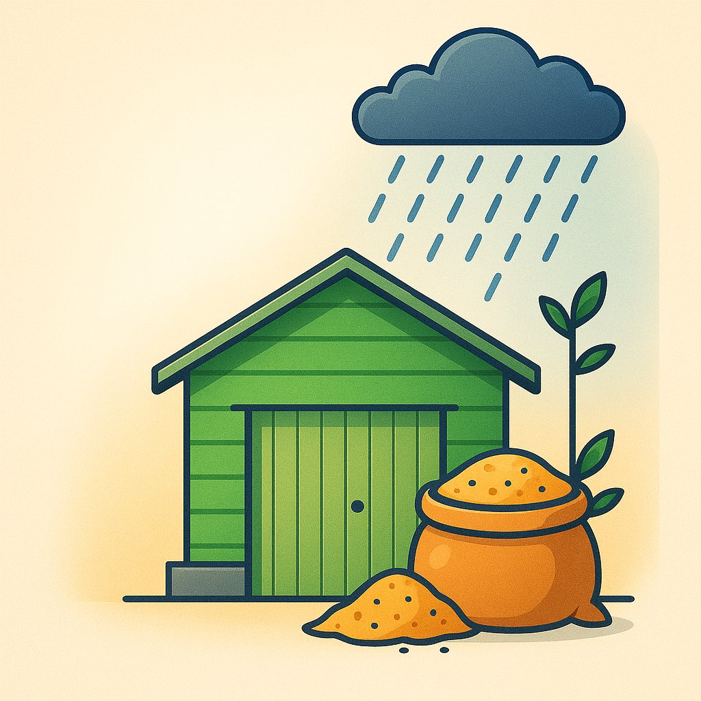 Rainy season storage Rainy season storage