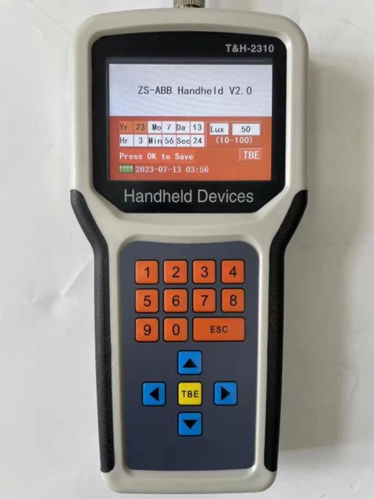 Handheld monitoring device detail Handheld monitoring device detail